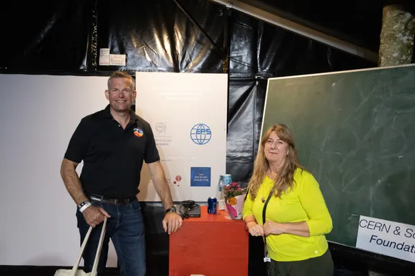 Astronaut Andreas Mogensen with Connie