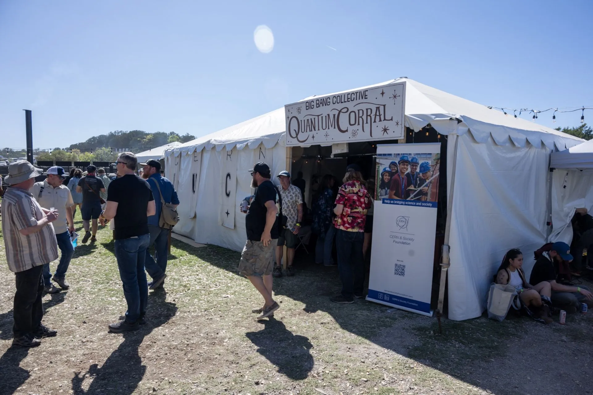 The Quantum Corral tent at LUCK Reunion